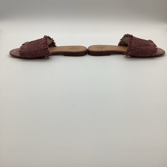 2109. Latigo Mauve Fringe Basket Weave Slide GUC - Picture 3 of 6